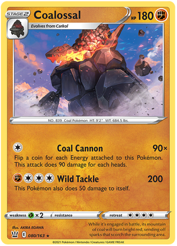 Coalossal (080/163) [Sword & Shield: Battle Styles] Pokémon