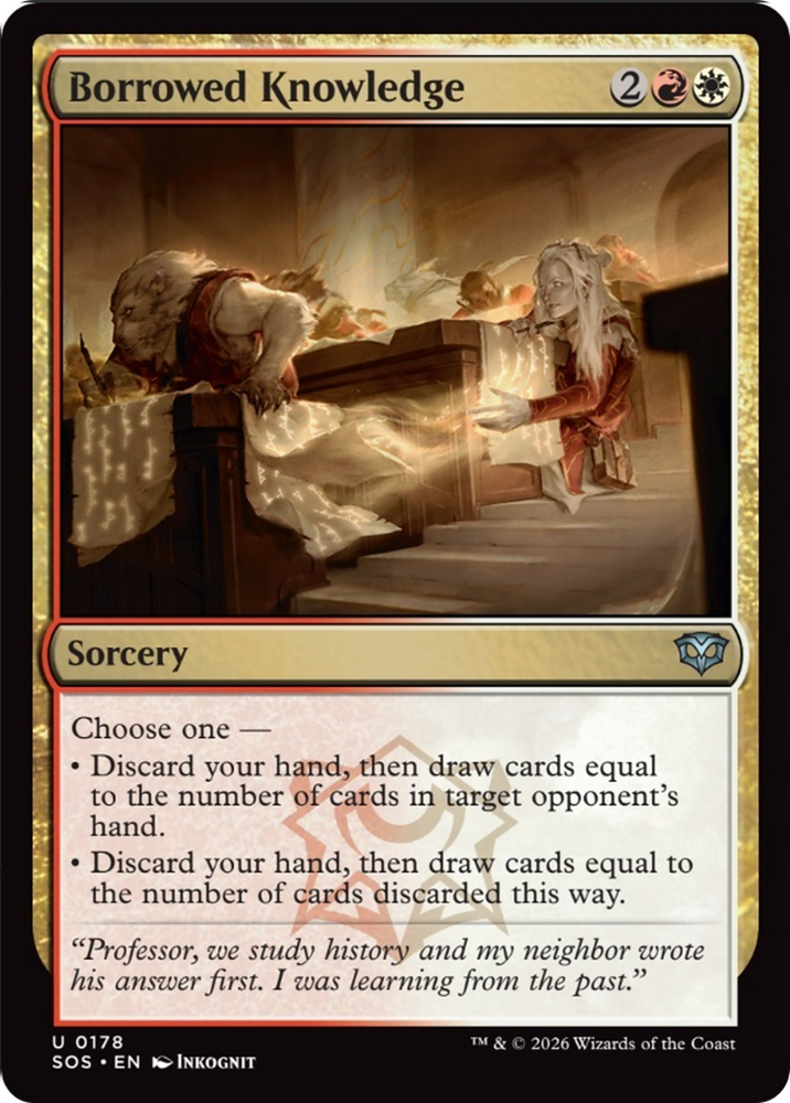 Borrowed Knowledge [Secrets of Strixhaven] Magic: The Gathering