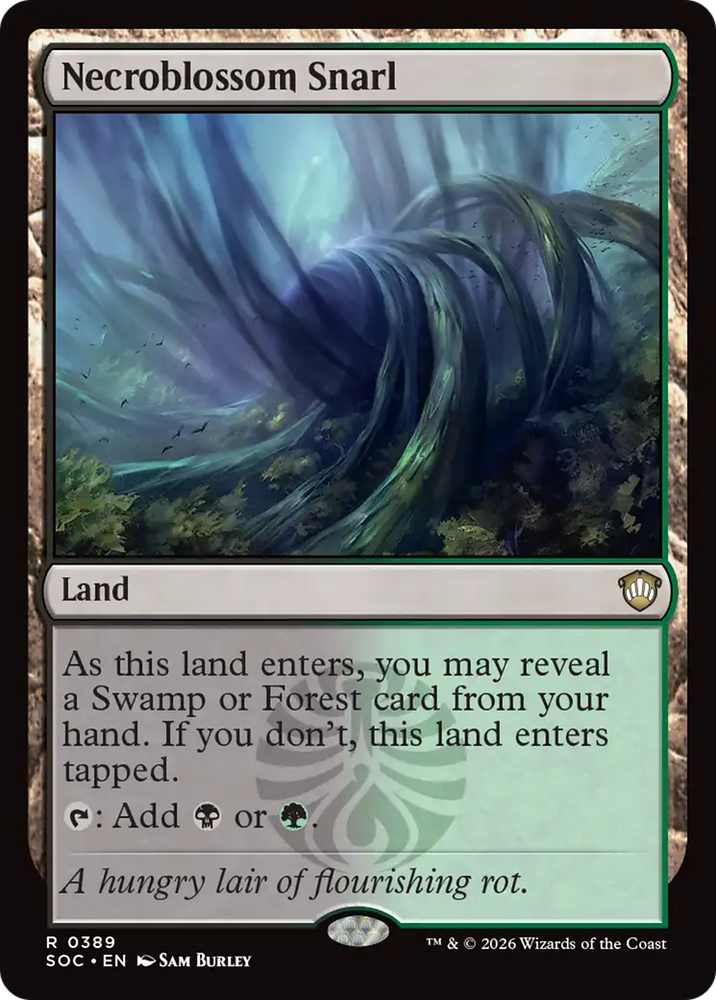 Necroblossom Snarl [Secrets of Strixhaven Commander] Magic: The Gathering