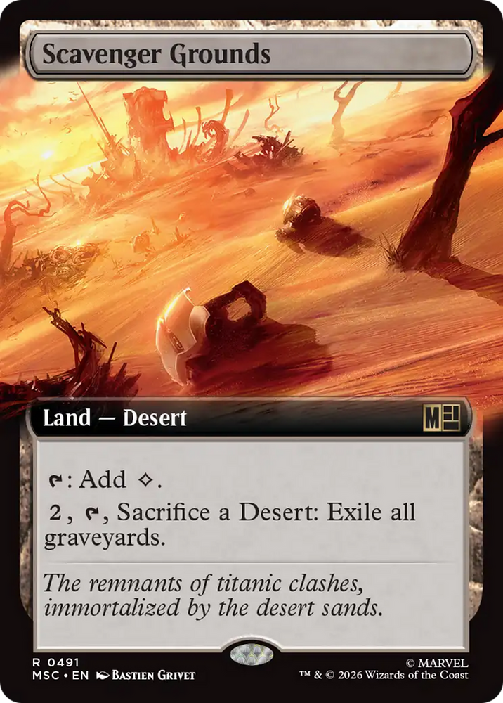 Scavenger Grounds (Extended Art) [Marvel Super Heroes Commander] Magic: The Gathering
