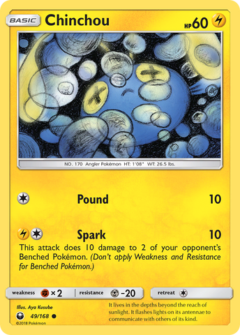 Chinchou (49/168) [Sun & Moon: Celestial Storm] Pokémon