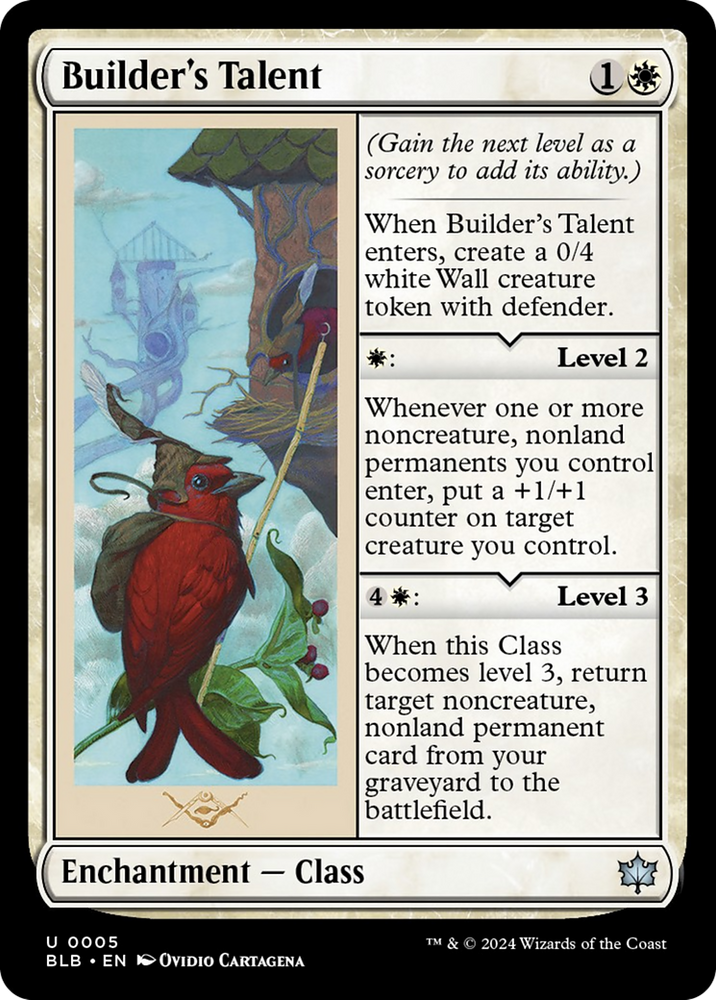 Builder's Talent [Bloomburrow] Magic: The Gathering