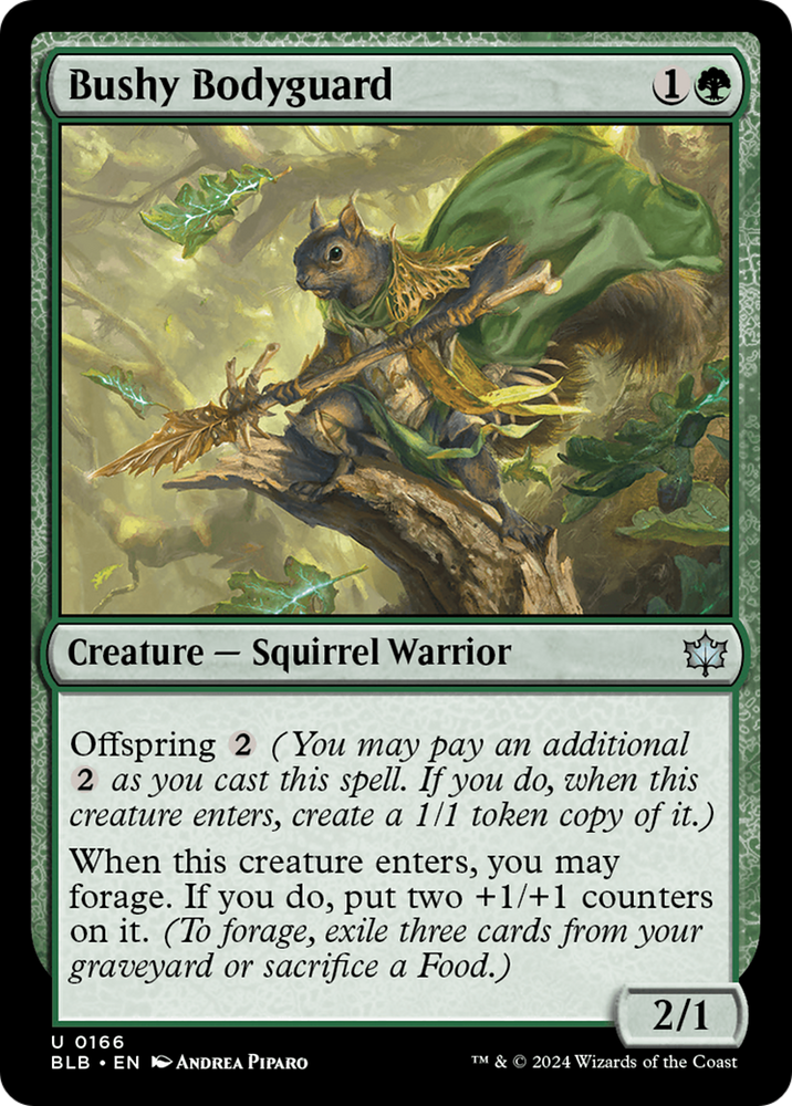 Bushy Bodyguard [Bloomburrow] Magic: The Gathering