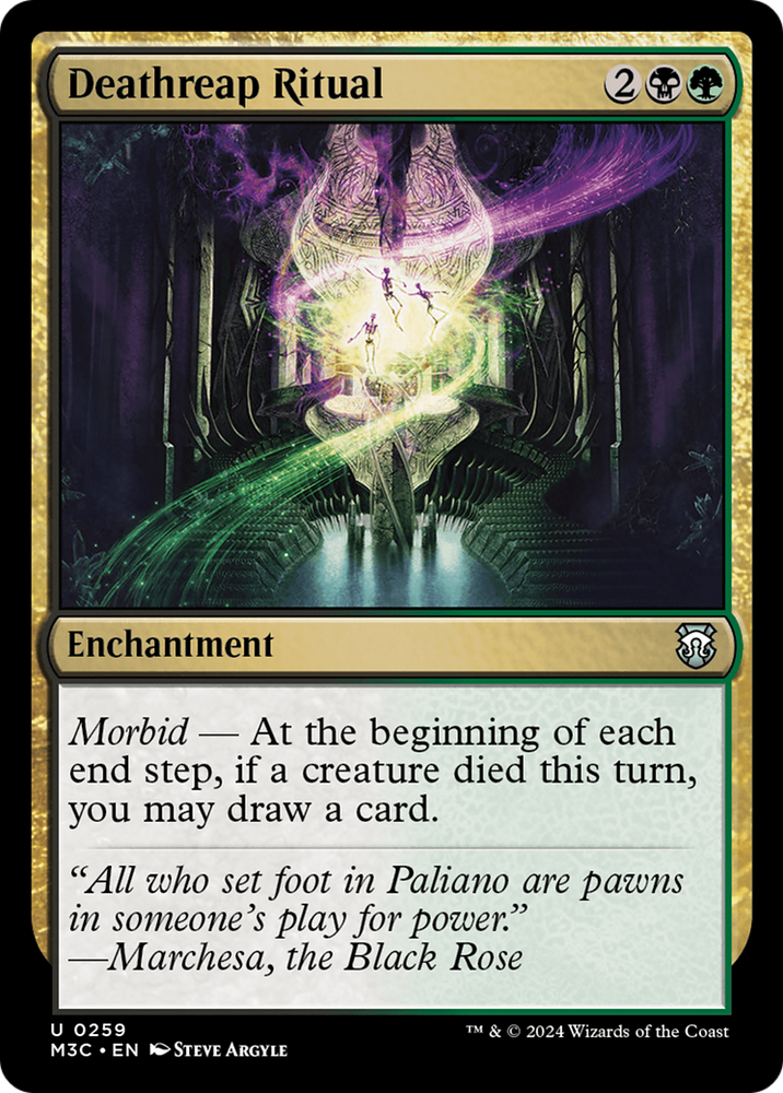 Deathreap Ritual (Ripple Foil) [Modern Horizons 3 Commander] Magic: The Gathering