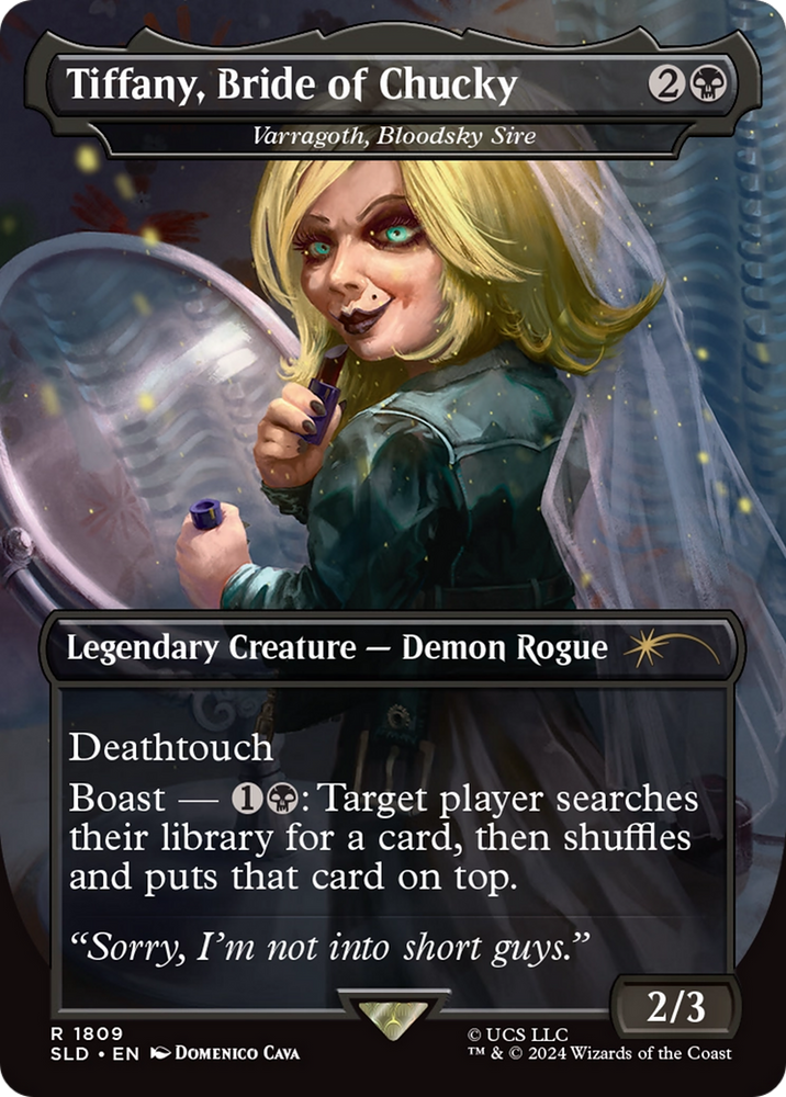 Tiffany, Bride of Chucky - Varragoth, Bloodsky Sire [Secret Lair Drop Series] Magic: The Gathering