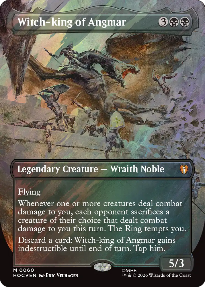 Witch-king of Angmar (Borderless) (Surge Foil) [The Hobbit: Eternal-Legal] Magic: The Gathering