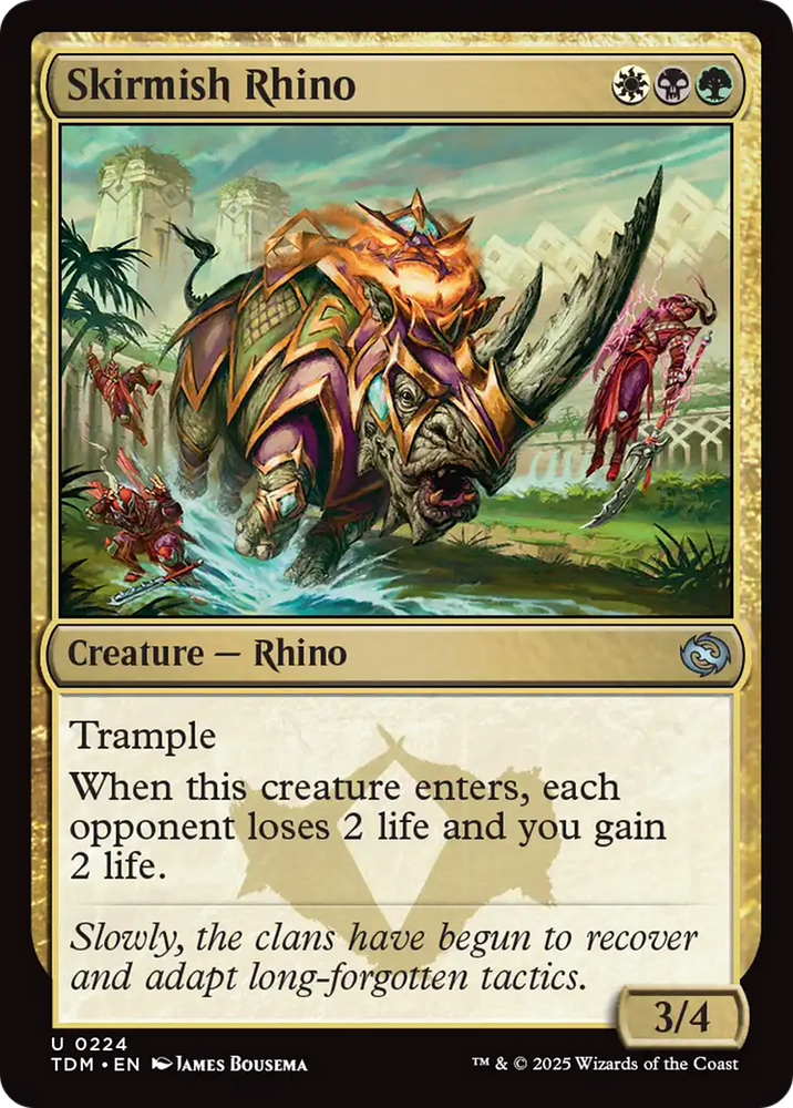 Skirmish Rhino (224) [Tarkir: Dragonstorm] Magic: The Gathering