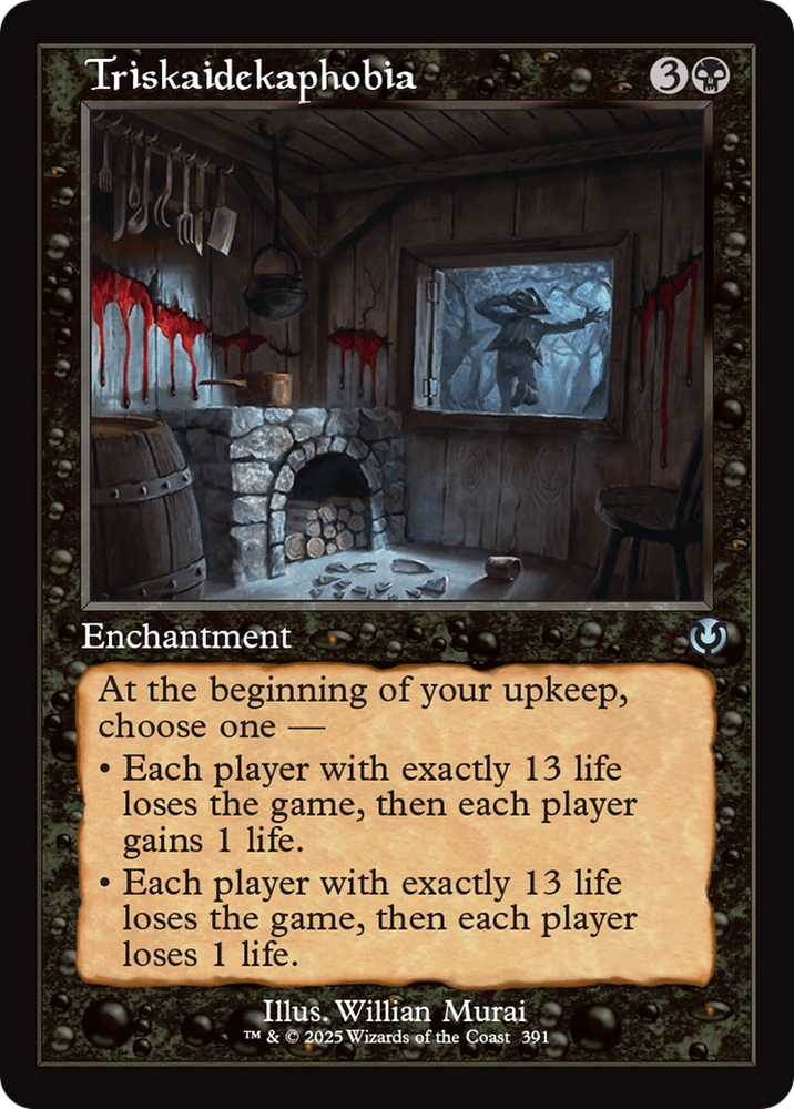Triskaidekaphobia (Retro Frame) [Innistrad Remastered] Magic: The Gathering