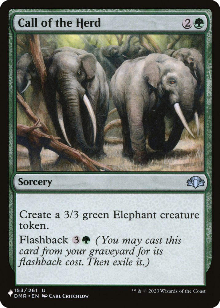 Call of the Herd [The List] Magic: The Gathering
