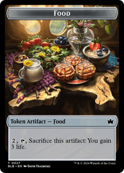 Food // Coruscation Mage Double-Sided Token [Bloomburrow Tokens] Magic: The Gathering