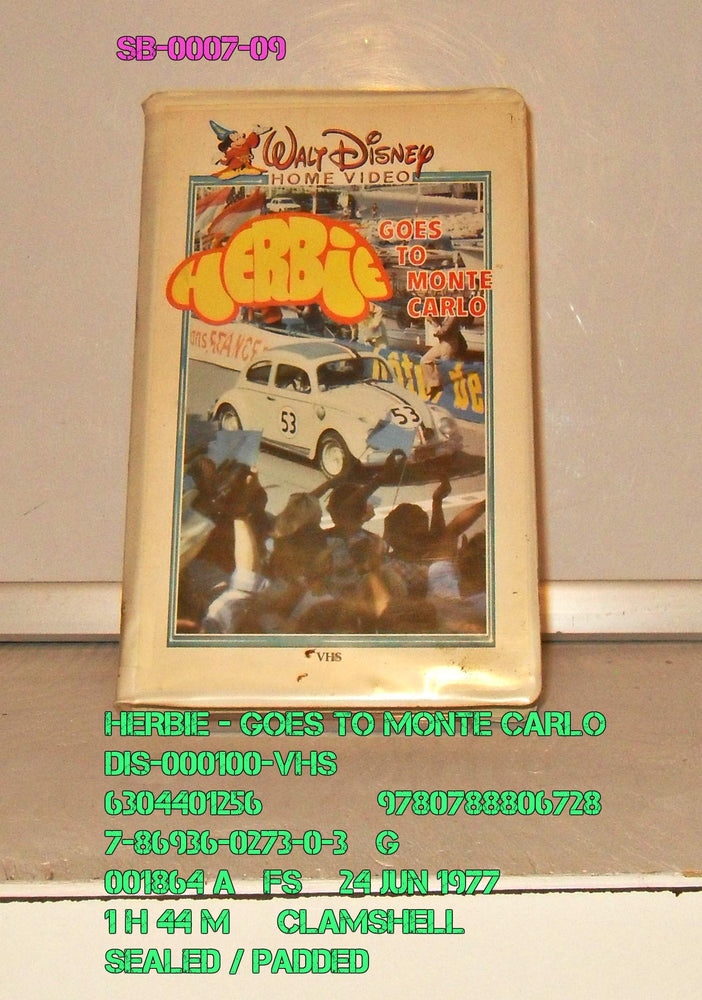 Herbie Goes to Monte Carlo [VHS Tape] VHS