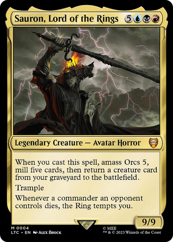 Sauron, Lord of the Rings [The Lord of the Rings: Tales of Middle-Earth Commander] Magic: The Gathering