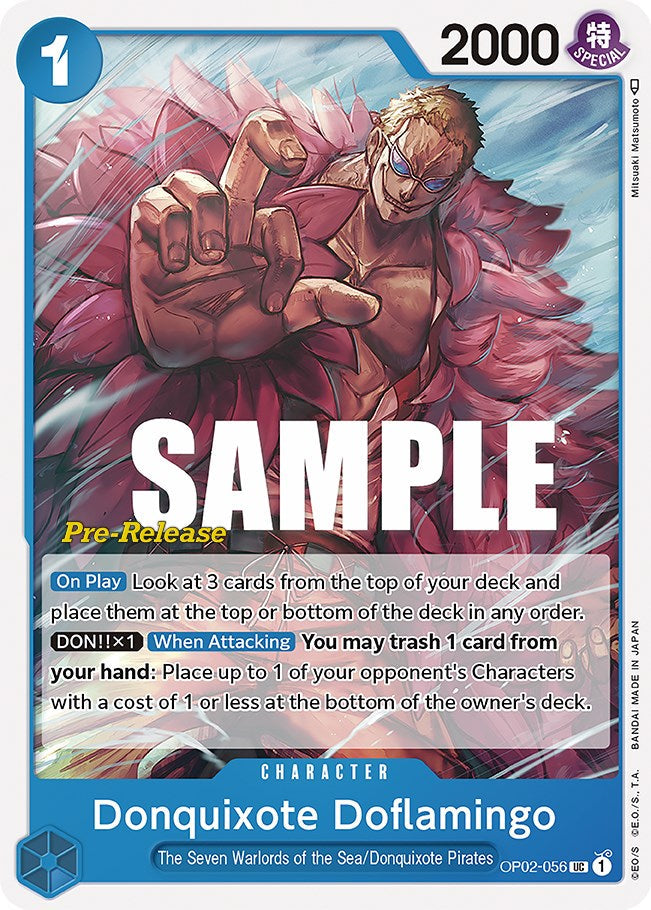 Donquixote Doflamingo [Paramount War Pre-Release Cards] Bandai