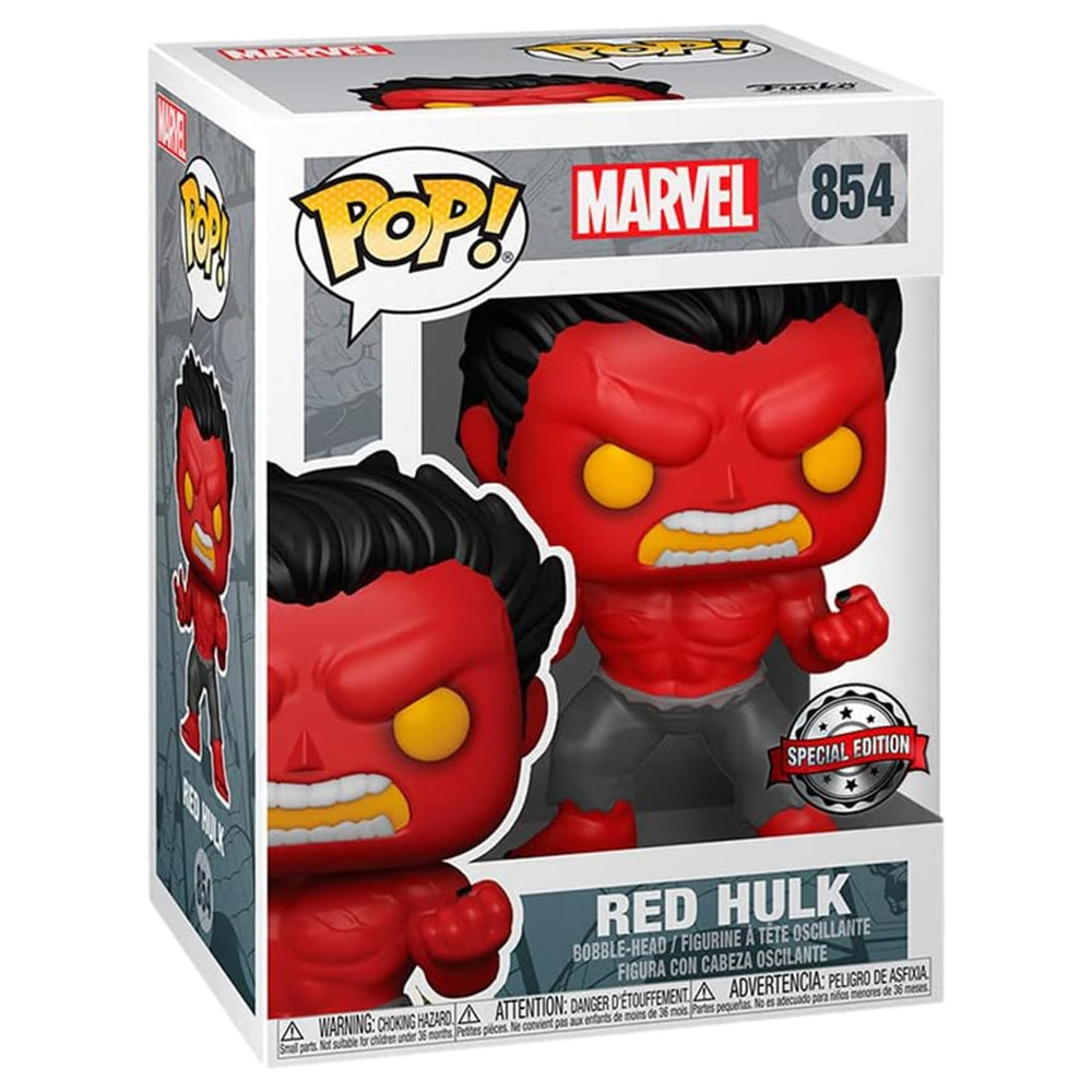 Funko Pop! Marvel: Red Hulk Figure (Hot Topic Exclusive) FUNKO