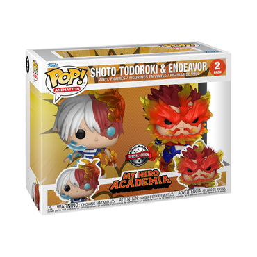Funko Pop! Animation: My Hero Academia (MHA) - (MHA) 2 Pack - Endeavor & Todoroki &Todoroki - Collectable Vinyl Figure - Gift Idea - Official Merchandise - Toys for Kids & Adults - Anime Fans FUNKO