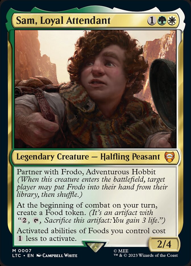 Sam, Loyal Attendant [The Lord of the Rings: Tales of Middle-Earth Commander] Magic: The Gathering