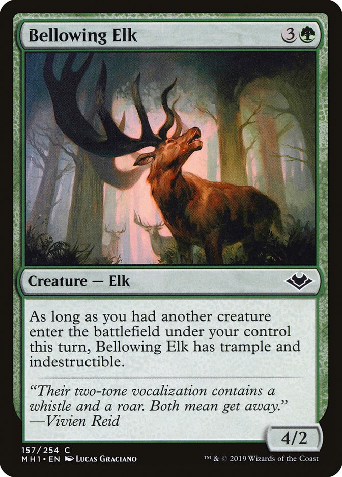 Bellowing Elk [Modern Horizons] Magic: The Gathering