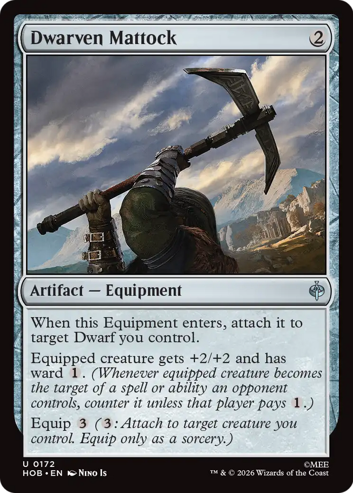 Dwarven Mattock [The Hobbit] Magic: The Gathering