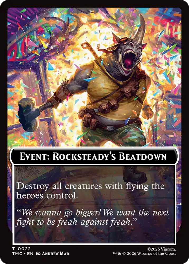 Event: Rocksteady's Beatdown [Teenage Mutant Ninja Turtles Commander Tokens] Magic: The Gathering