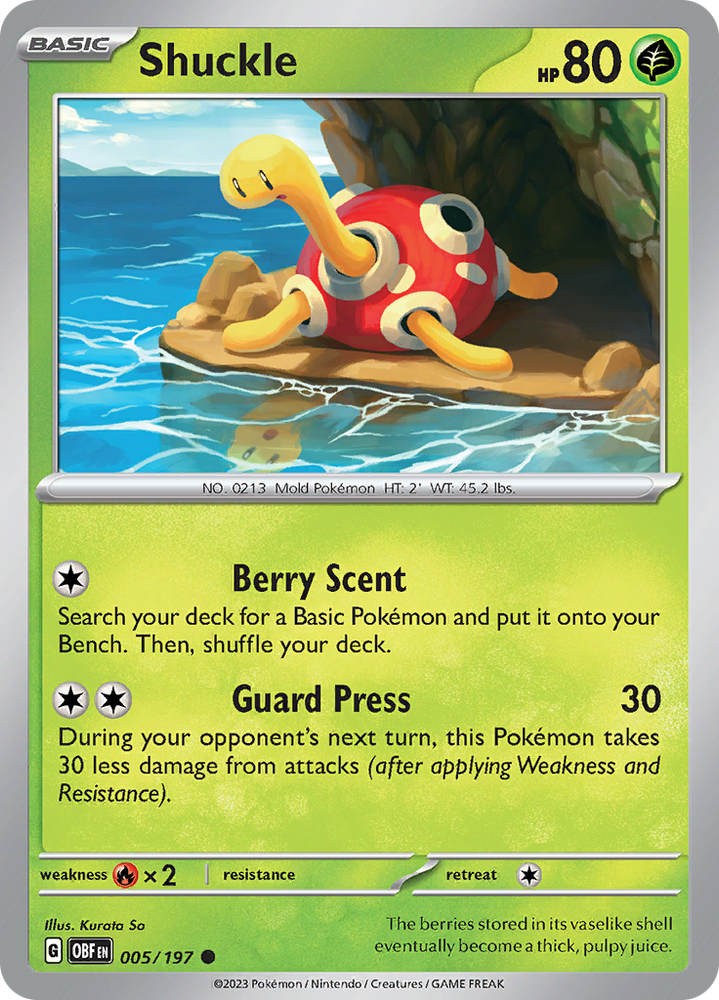 Shuckle (005/197) [Scarlet & Violet: Obsidian Flames] Pokémon