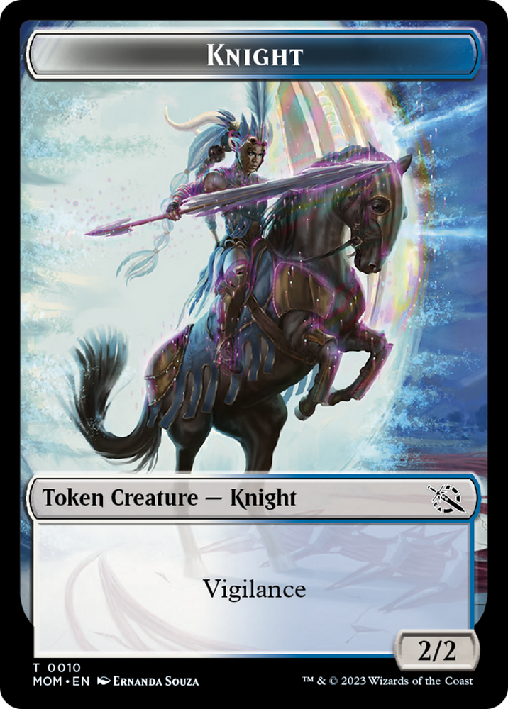Knight Token [March of the Machine Tokens] Magic: The Gathering