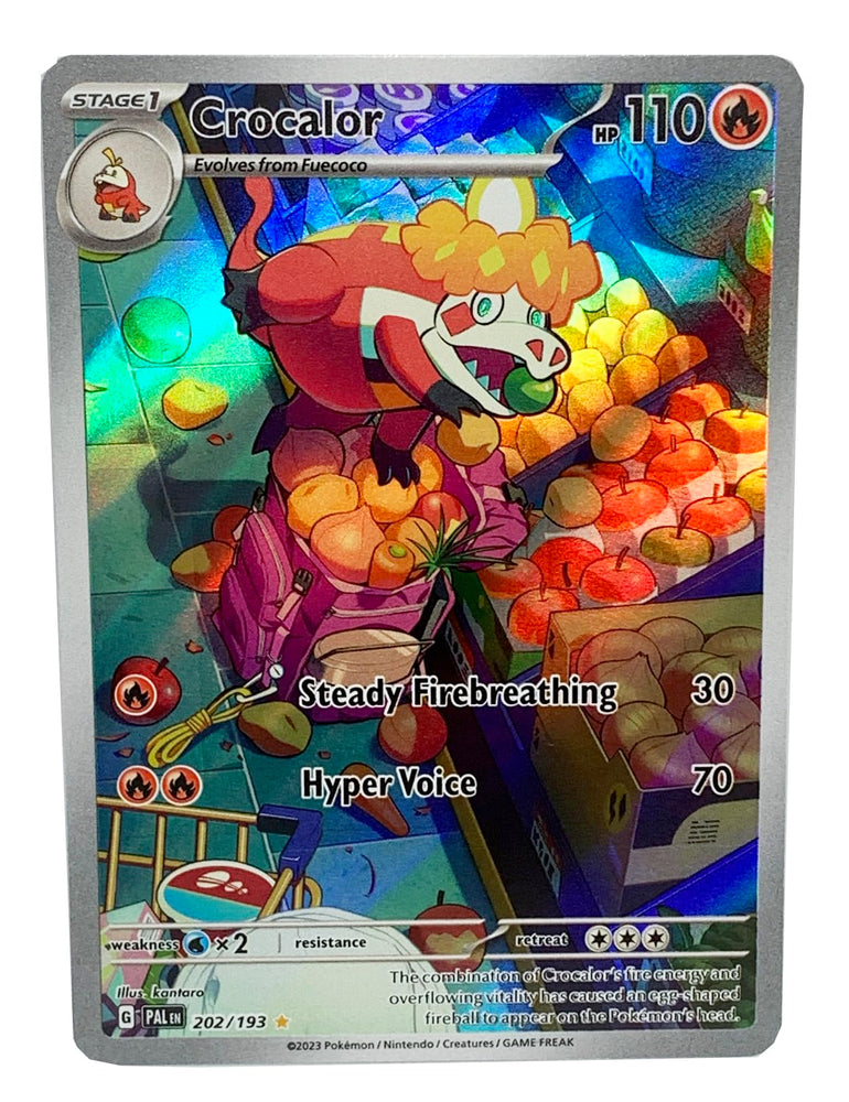 Pokemon - Crocalor 202/193 - Paldea Evolved - Illustration Rare - Alternate Art Card Pokémon