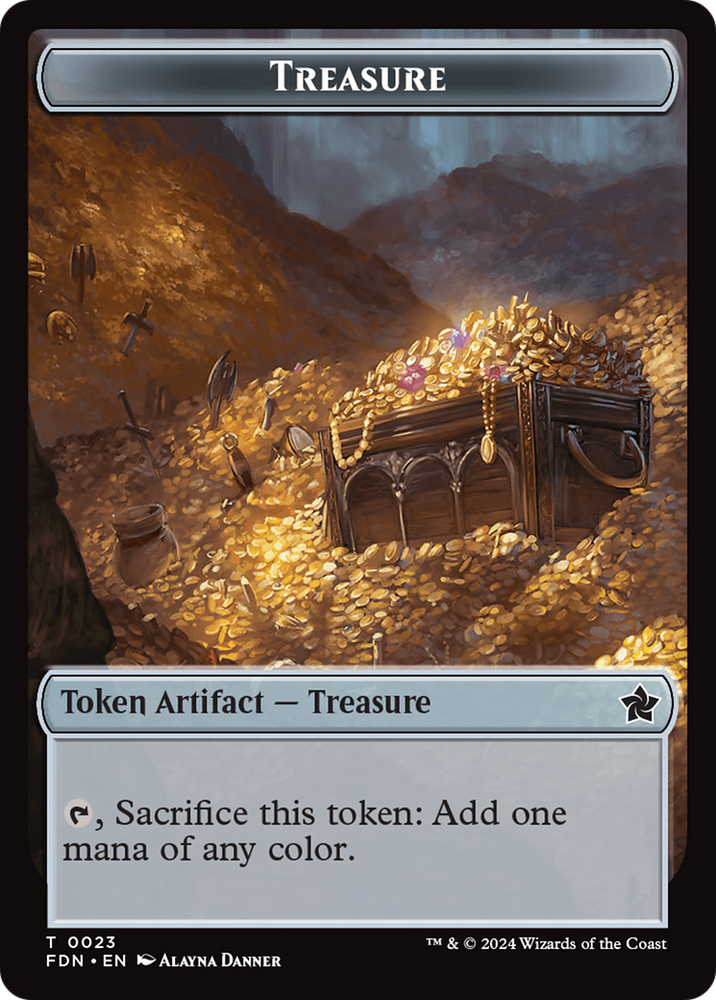 Food // Treasure Double-Sided Token [Foundations Tokens] Magic: The Gathering