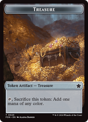 Food // Treasure Double-Sided Token [Foundations Tokens] Magic: The Gathering