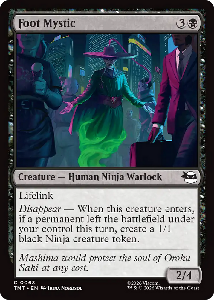 Foot Mystic [Teenage Mutant Ninja Turtles] Magic: The Gathering
