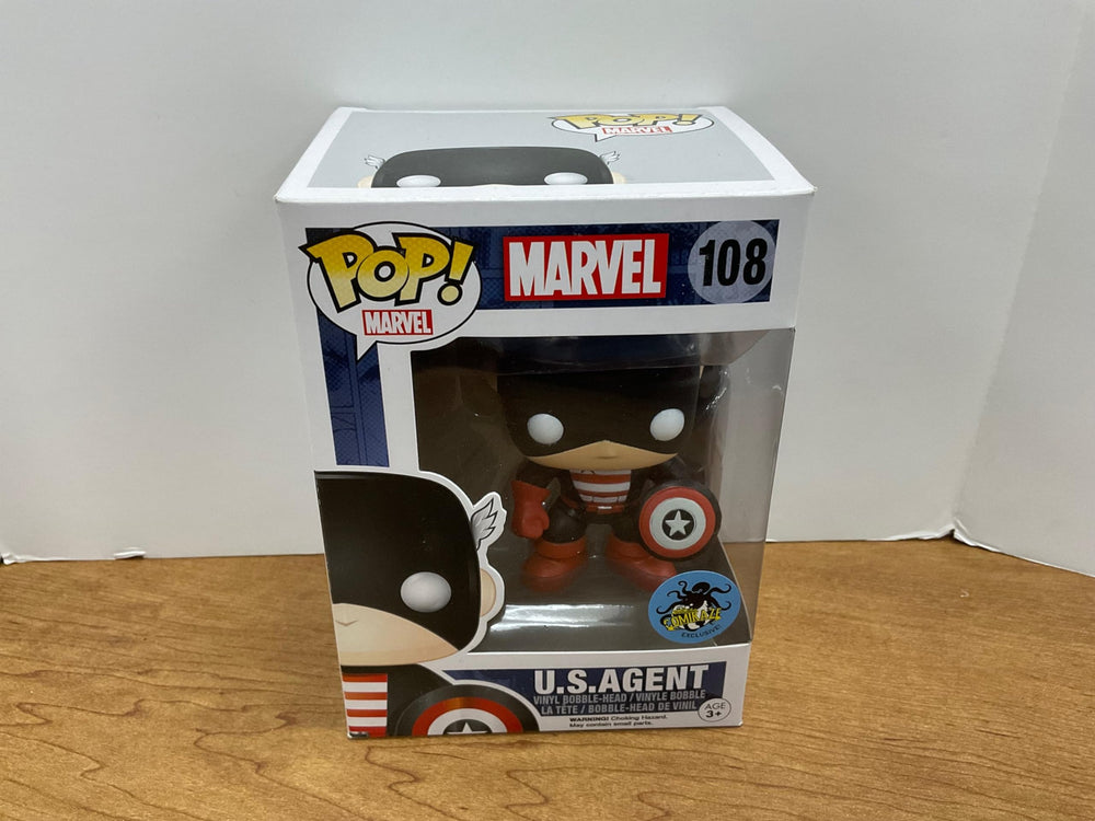 Funko Pop Marvel U.S. Agent Comikaze Exclusive Vinyl Bobblehead Figure FUNKO