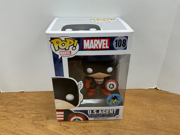 Funko Pop Marvel U.S. Agent Comikaze Exclusive Vinyl Bobblehead Figure FUNKO