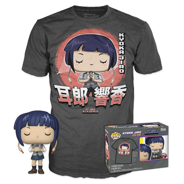 Funko POP! & Tee: MHA - Jirou with Mic - Extra Large - (XL) - My Hero Academia - T-Shirt - Clothes with Collectable Vinyl Figure - Gift Idea - Toys and Short Sleeve Top for Adults Unisex Men