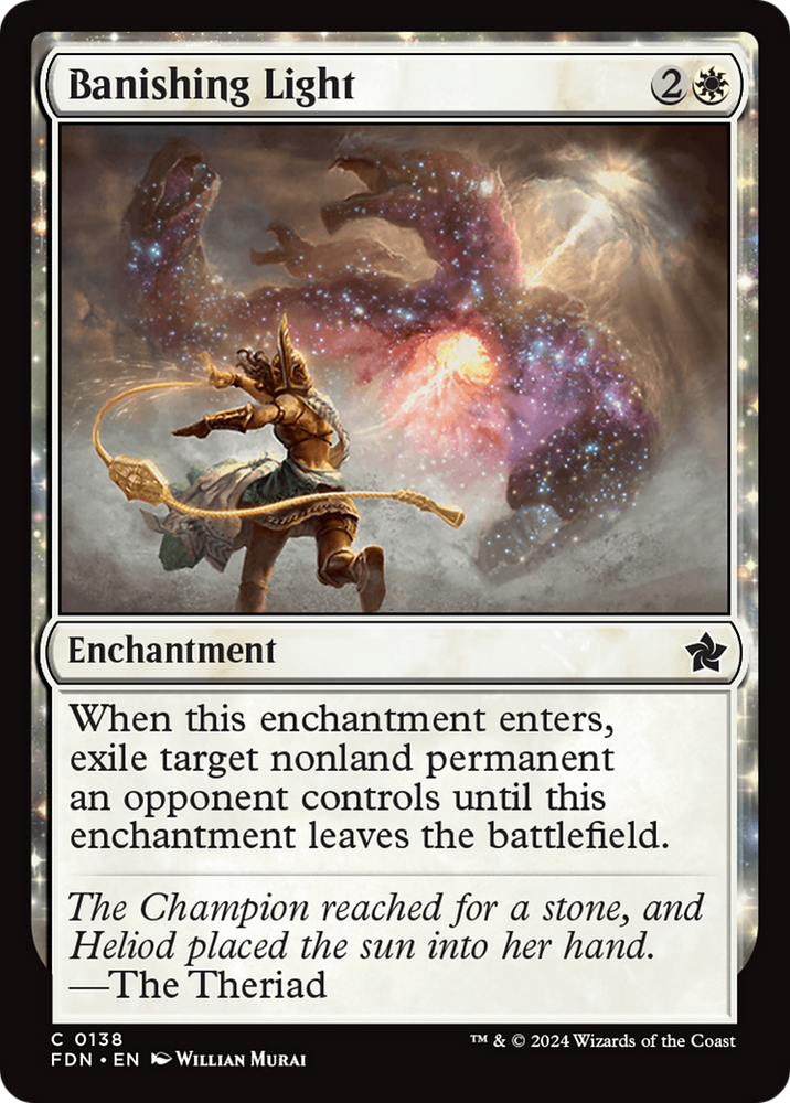 Banishing Light [Foundations] Magic: The Gathering