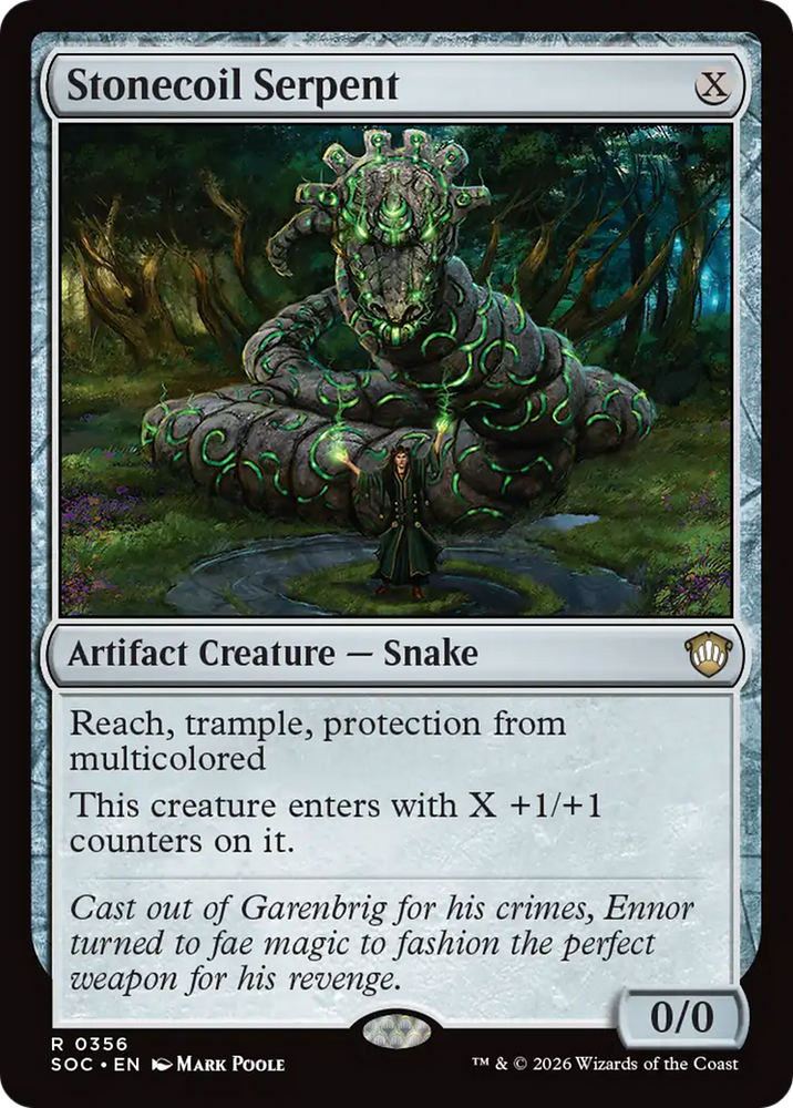 Stonecoil Serpent [Secrets of Strixhaven Commander] Magic: The Gathering