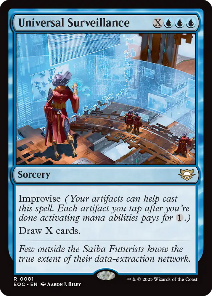 Universal Surveillance [Edge of Eternities Commander] Magic: The Gathering