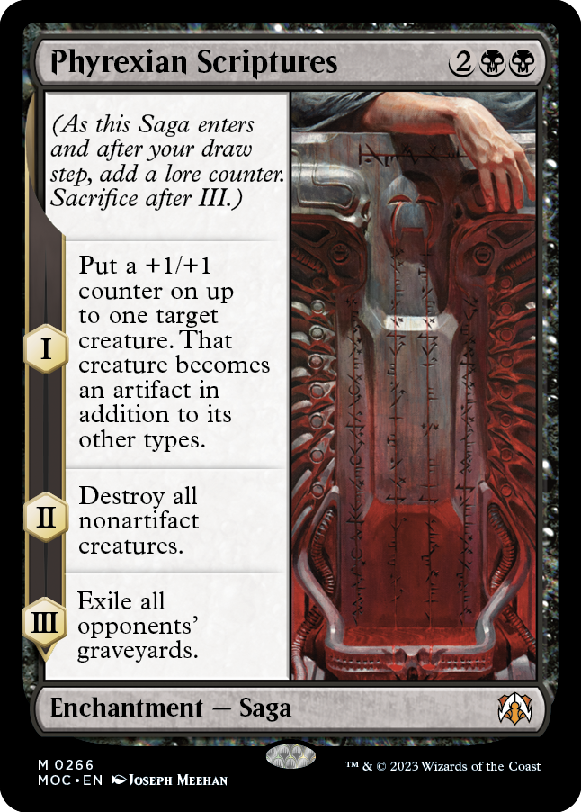 Phyrexian Scriptures [March of the Machine Commander] Magic: The Gathering