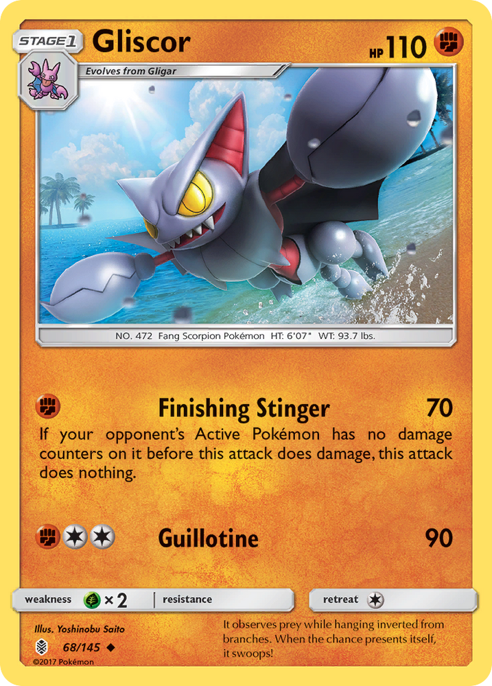 Gliscor (68/145) [Sun & Moon: Guardians Rising] Pokémon