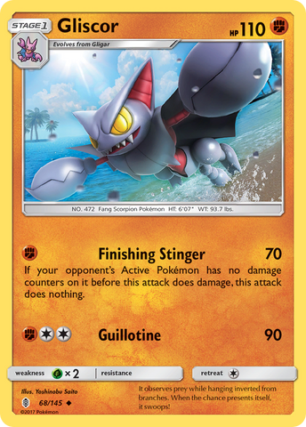 Gliscor (68/145) [Sun & Moon: Guardians Rising] Pokémon