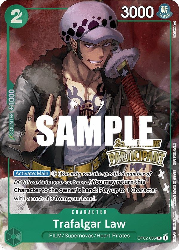 Trafalgar Law (Offline Regional 2023) [Participant] [One Piece Promotion Cards] Bandai