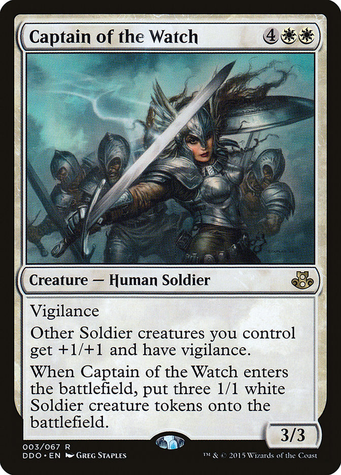 Captain of the Watch [Duel Decks: Elspeth vs. Kiora] Magic: The Gathering