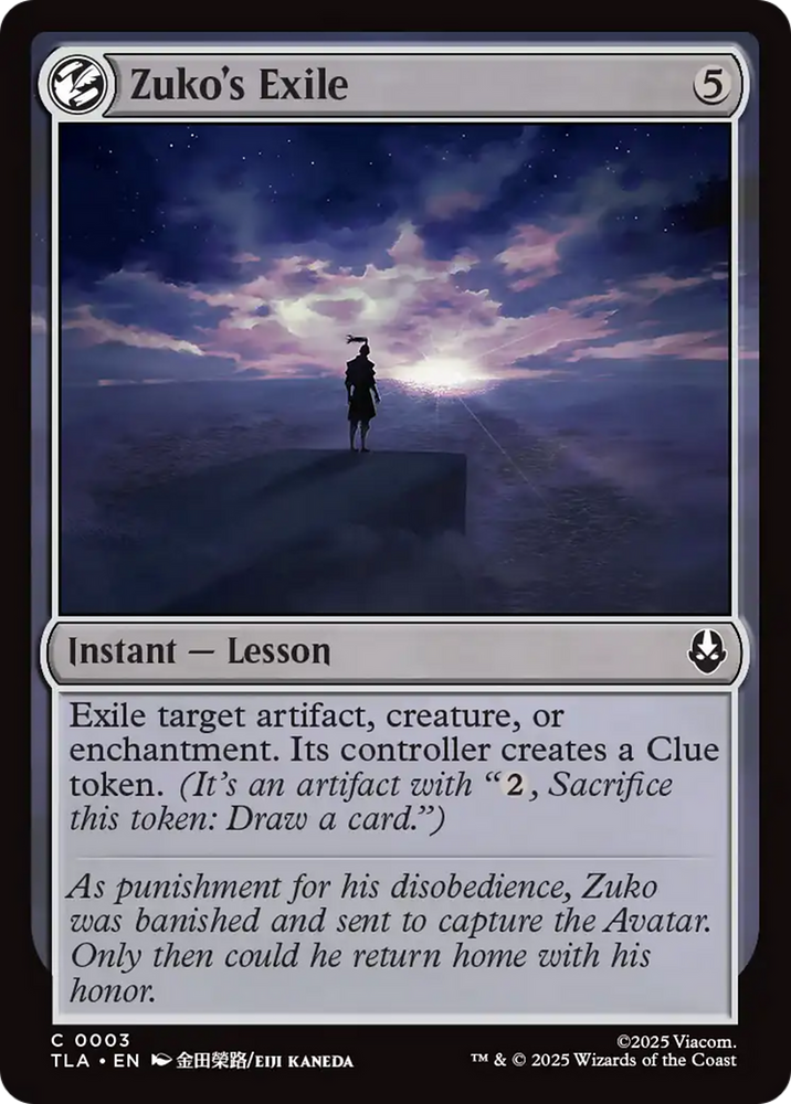 Zuko's Exile [Avatar: The Last Airbender] Magic: The Gathering