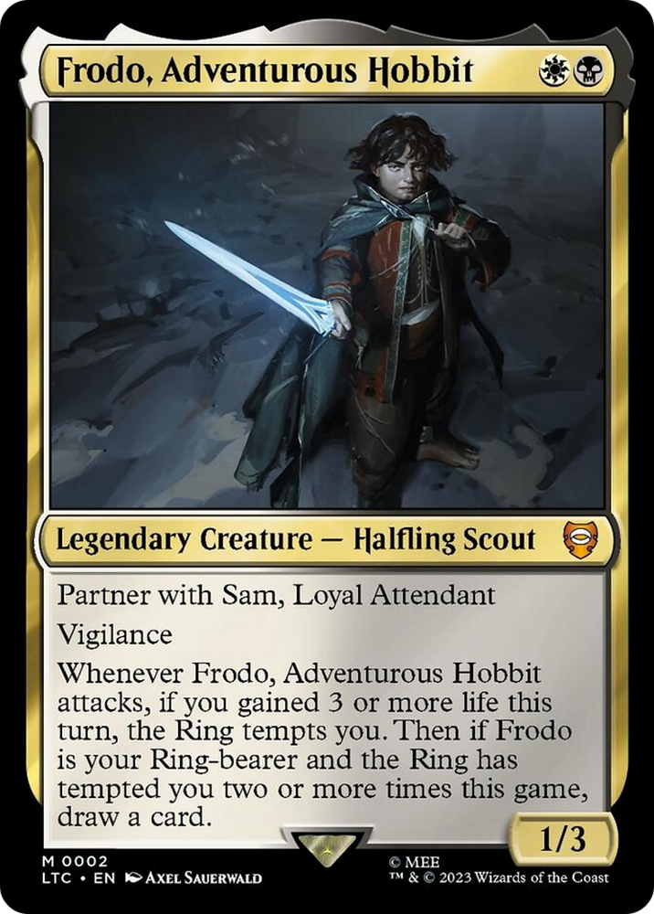 Frodo, Adventurous Hobbit [The Lord of the Rings: Tales of Middle-Earth Commander] Magic: The Gathering