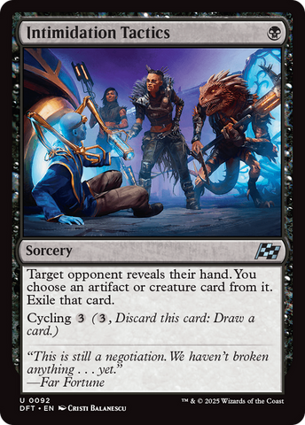 Intimidation Tactics [Aetherdrift] Magic: The Gathering