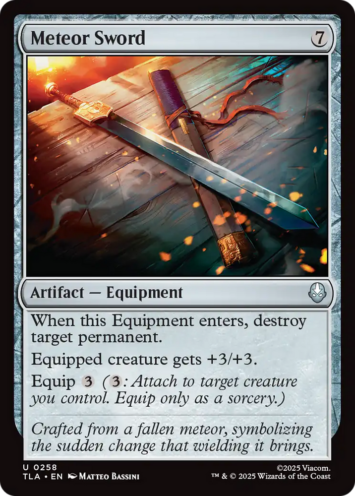 Meteor Sword [Avatar: The Last Airbender] Magic: The Gathering
