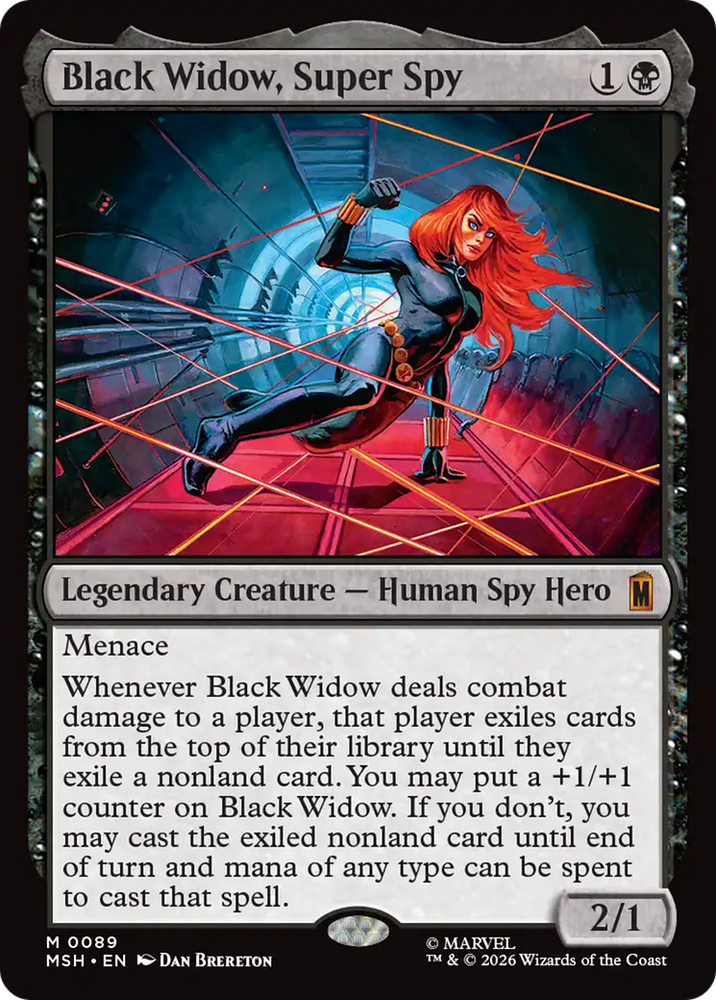 Black Widow, Super Spy [Marvel Super Heroes] Magic: The Gathering