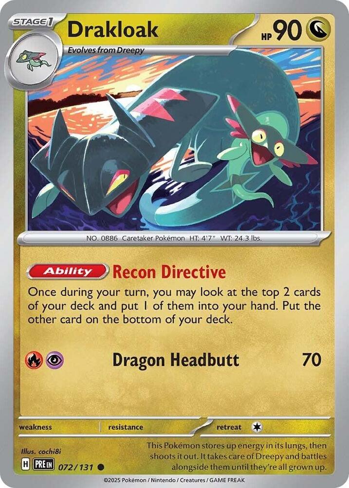 Drakloak (072/131) [Scarlet & Violet: Prismatic Evolutions] Pokémon