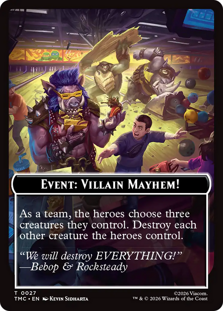Event: Villain Mayhem! [Teenage Mutant Ninja Turtles Commander Tokens] Magic: The Gathering