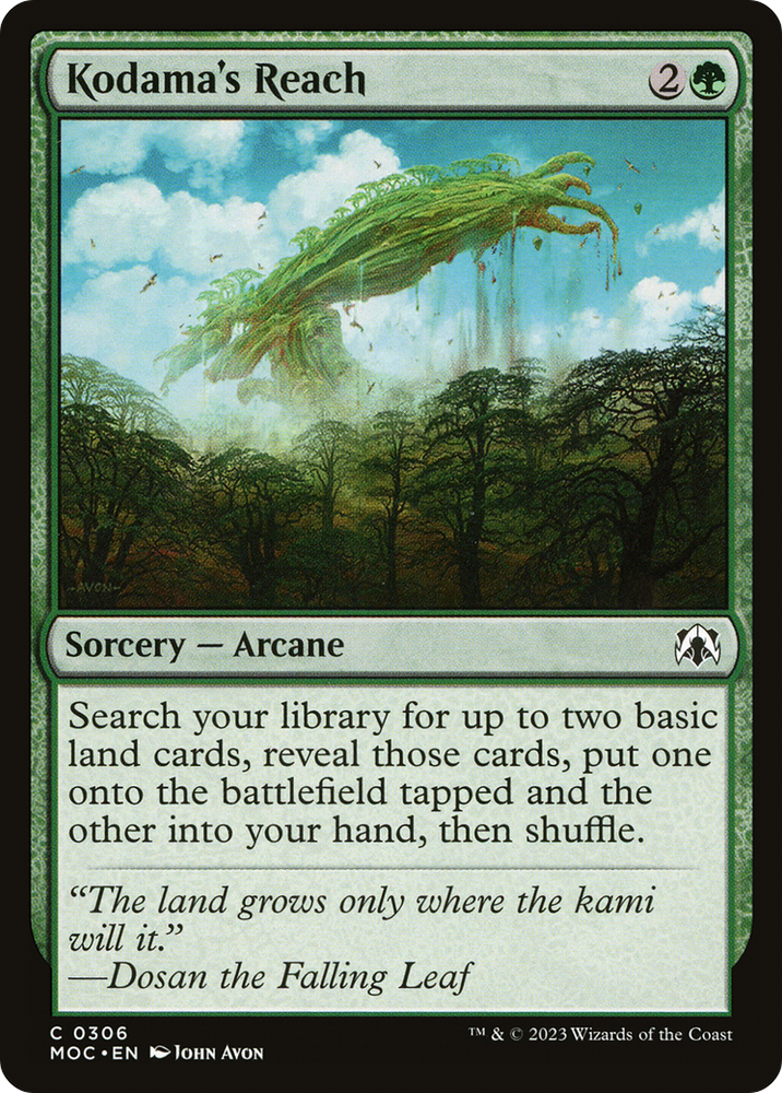 Kodama's Reach [March of the Machine Commander] Magic: The Gathering