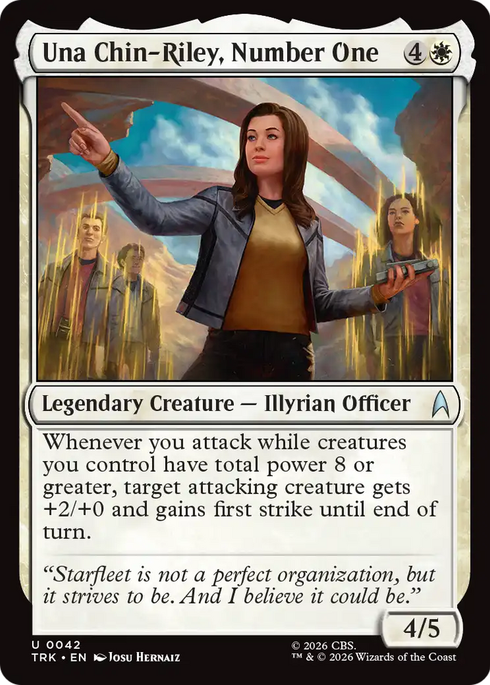 Una Chin-Riley, Number One [Star Trek] Magic: The Gathering