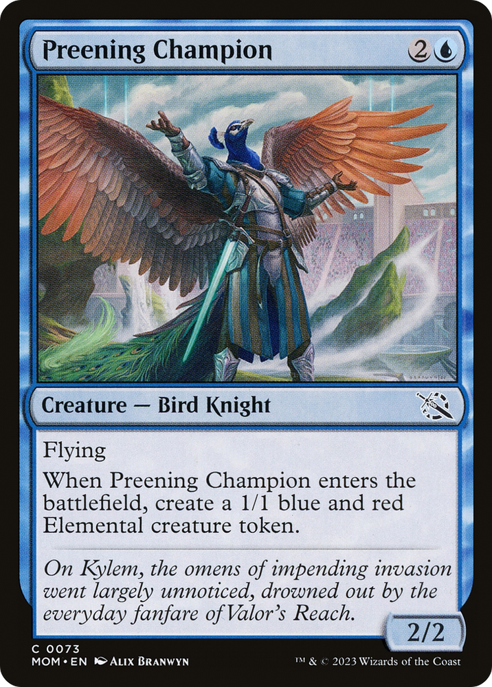 Preening Champion [March of the Machine] Magic: The Gathering